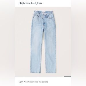 ABERCROMBIE AND FITCH HIGH RISE DAD JEAN